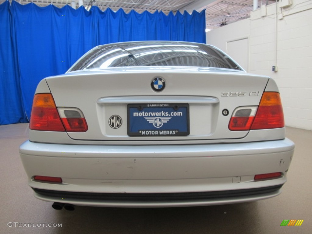 2001 3 Series 325i Coupe - Titanium Silver Metallic / Grey photo #8