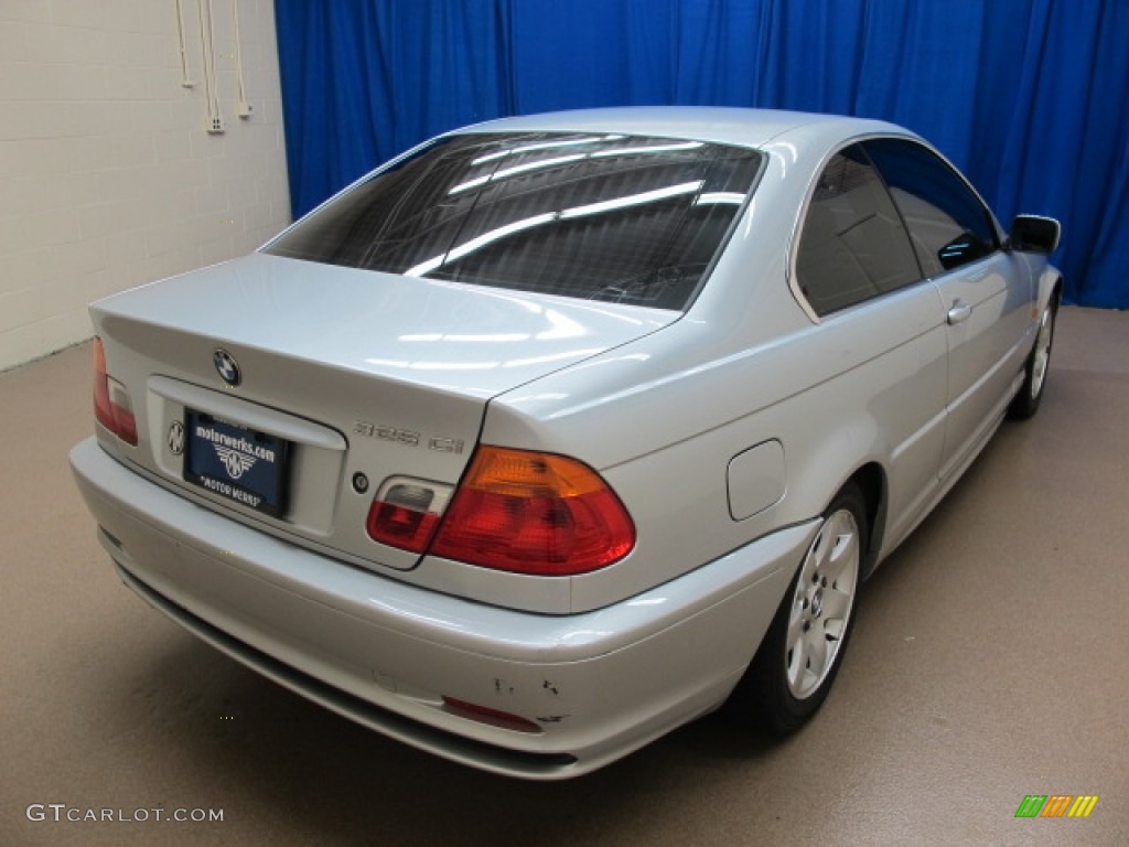 2001 3 Series 325i Coupe - Titanium Silver Metallic / Grey photo #9