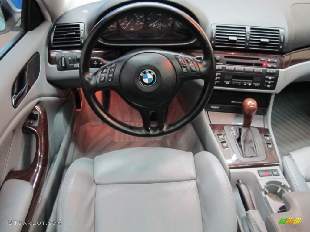 2001 3 Series 325i Coupe - Titanium Silver Metallic / Grey photo #22