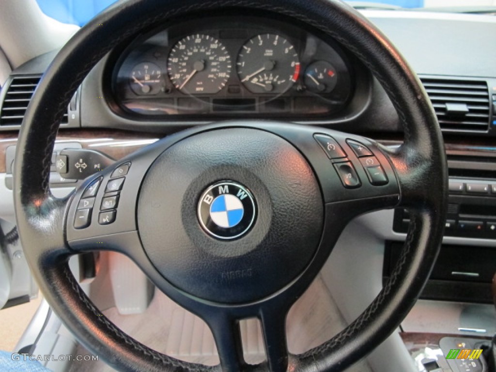 2001 3 Series 325i Coupe - Titanium Silver Metallic / Grey photo #33