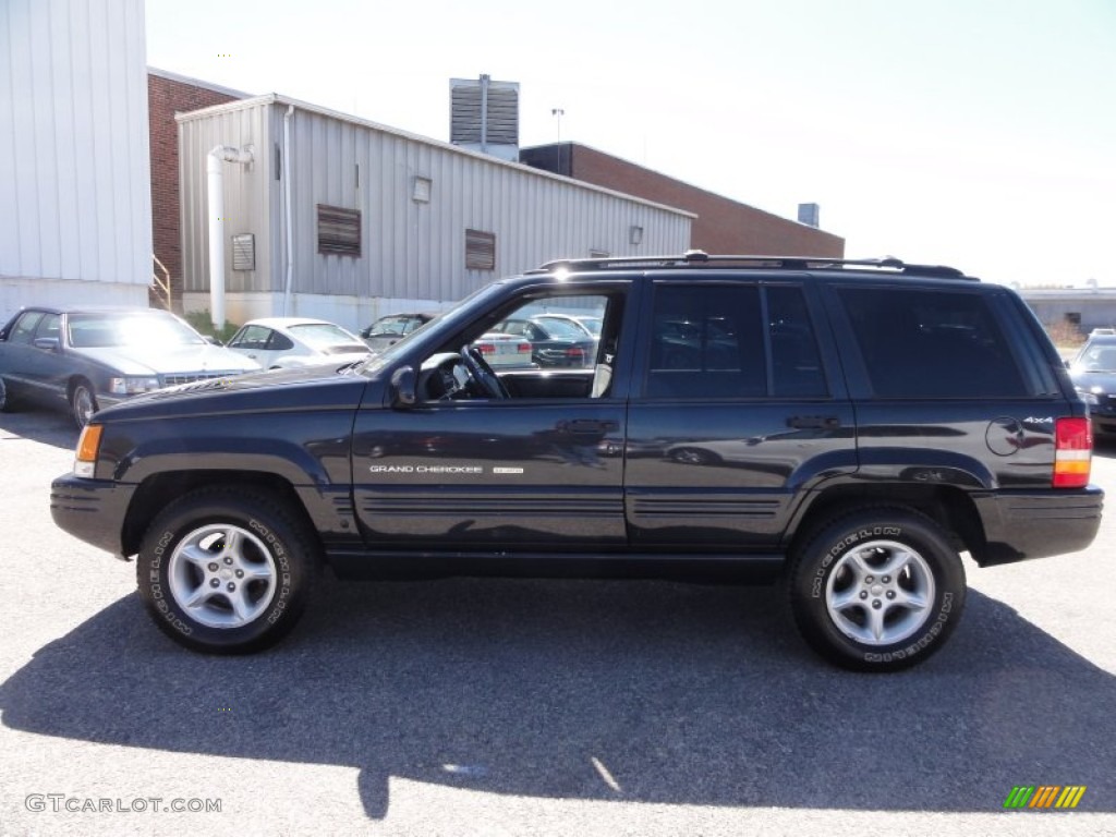 1998 Grand Cherokee 5.9 Limited 4x4 - Black / Black photo #12