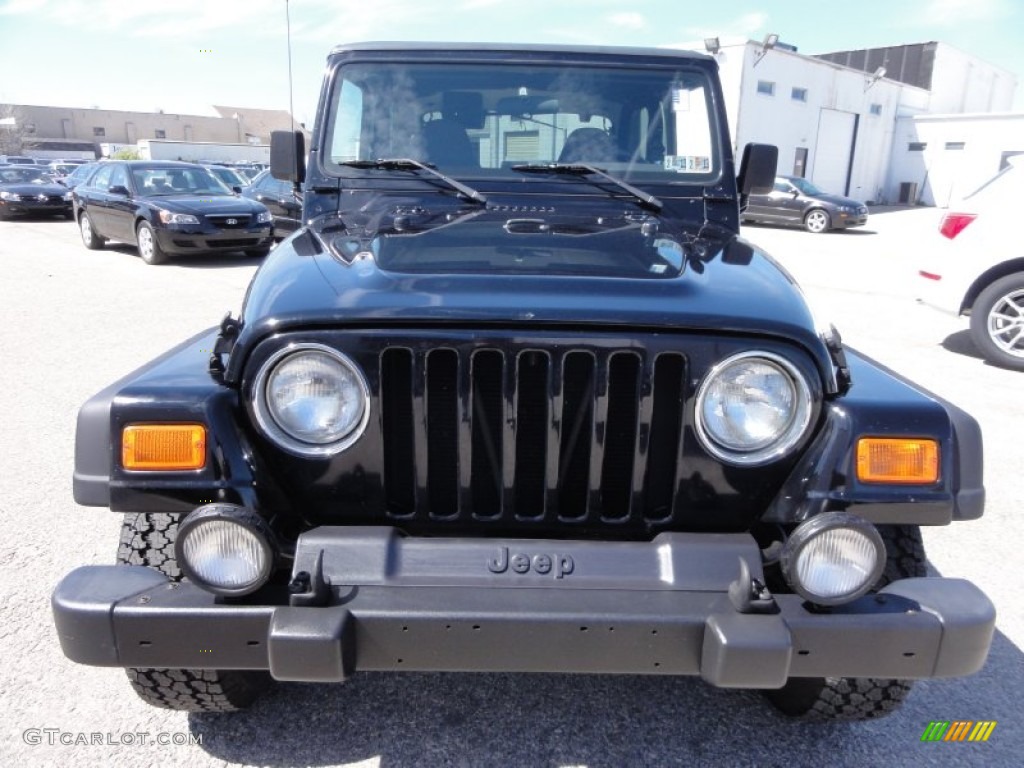 2002 Wrangler Sport 4x4 - Black / Agate Black photo #4