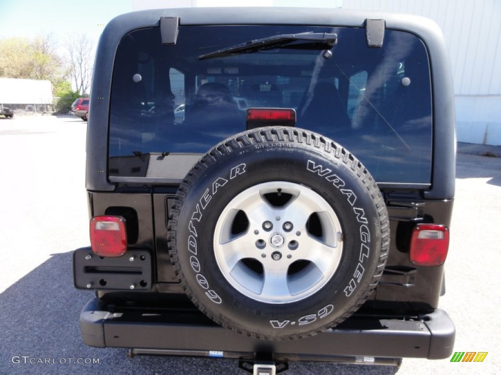 2002 Wrangler Sport 4x4 - Black / Agate Black photo #10