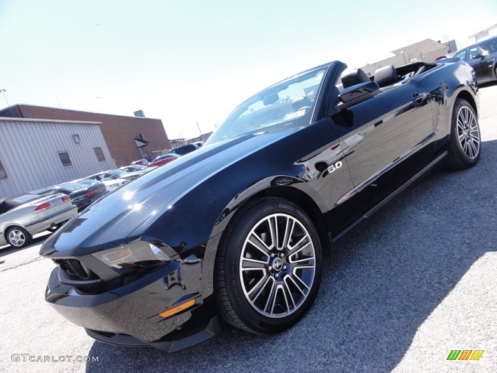 2011 Mustang GT Premium Convertible - Ebony Black / Charcoal Black photo #3