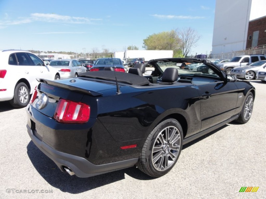 2011 Mustang GT Premium Convertible - Ebony Black / Charcoal Black photo #9