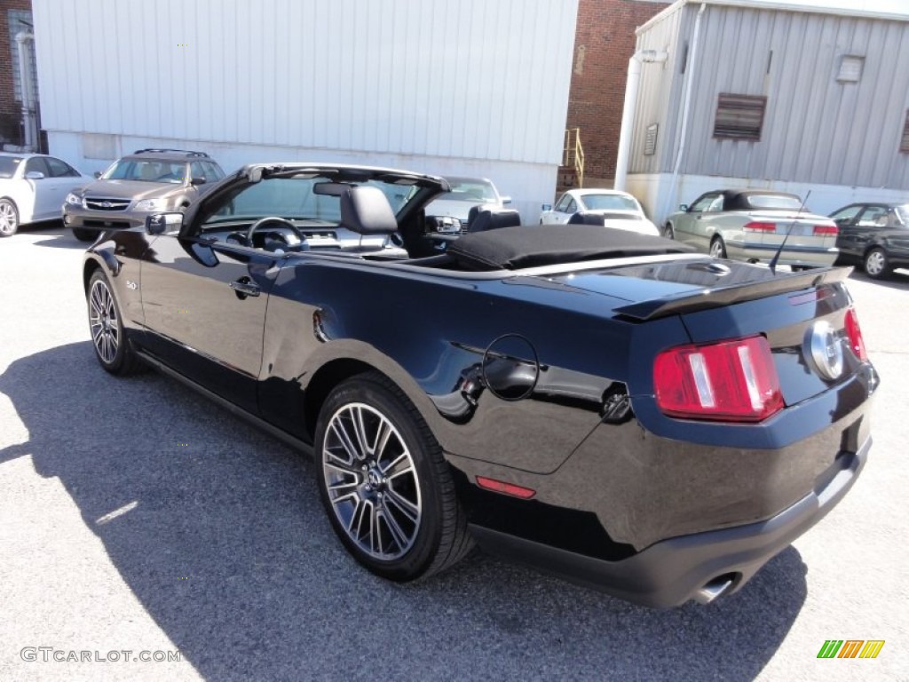 2011 Mustang GT Premium Convertible - Ebony Black / Charcoal Black photo #11