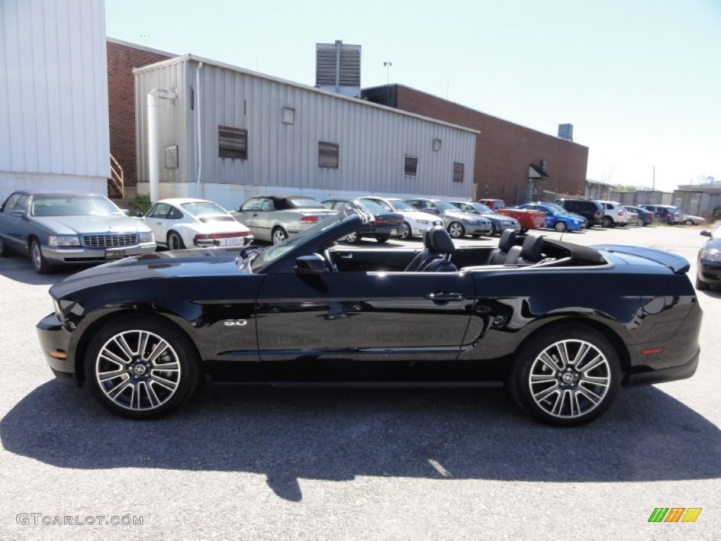 2011 Mustang GT Premium Convertible - Ebony Black / Charcoal Black photo #12