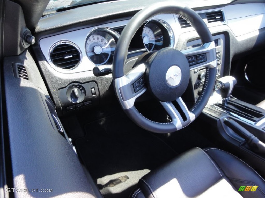 2011 Mustang GT Premium Convertible - Ebony Black / Charcoal Black photo #13