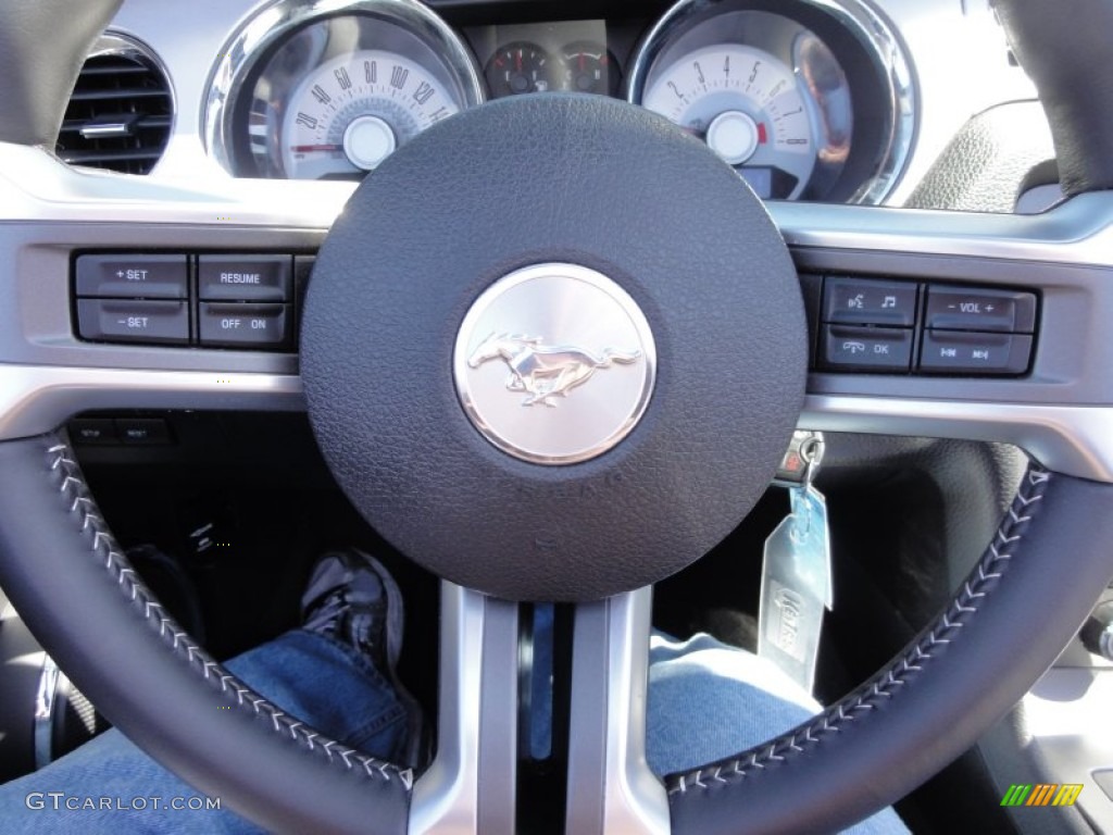 2011 Mustang GT Premium Convertible - Ebony Black / Charcoal Black photo #44