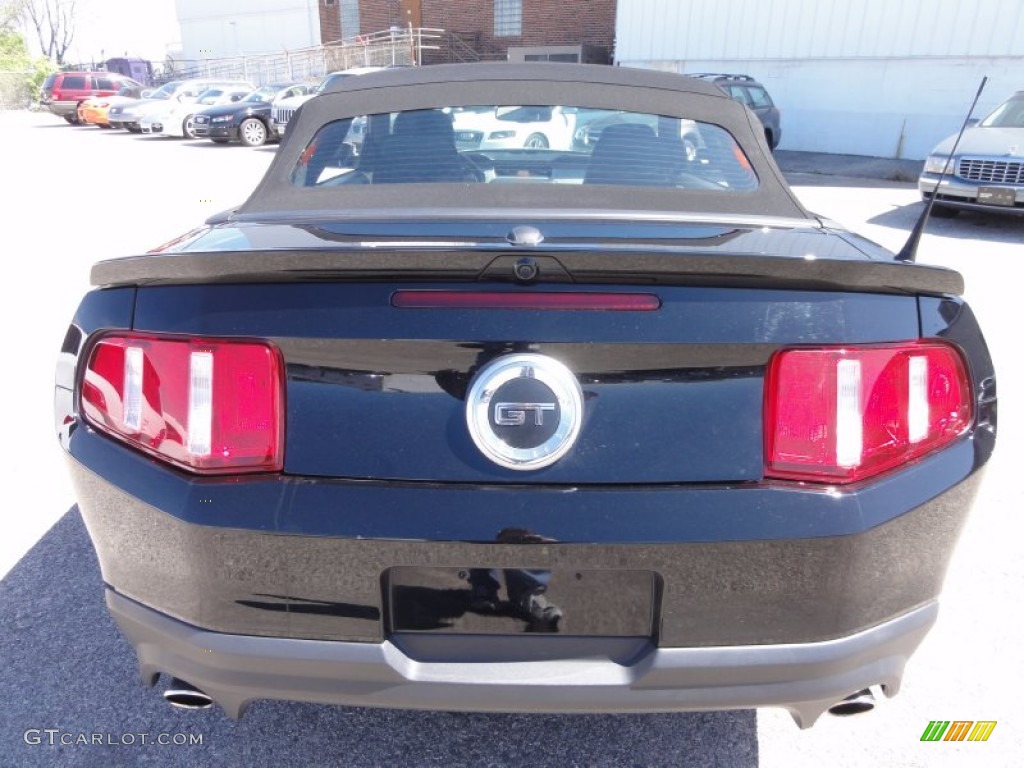 2011 Mustang GT Premium Convertible - Ebony Black / Charcoal Black photo #48