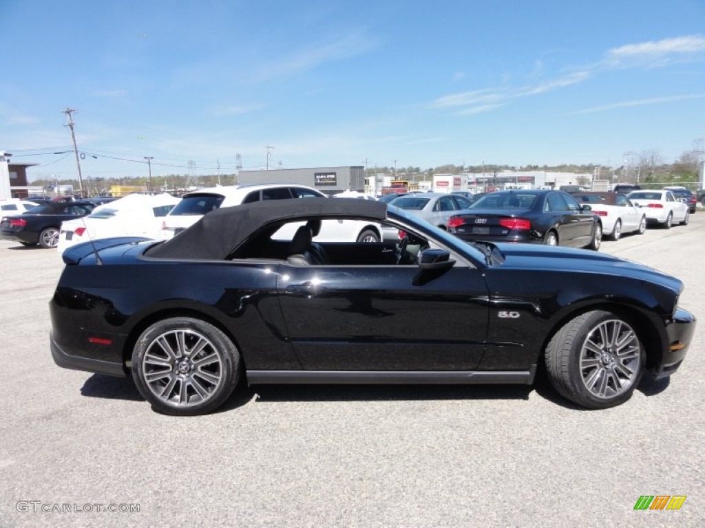 2011 Mustang GT Premium Convertible - Ebony Black / Charcoal Black photo #50