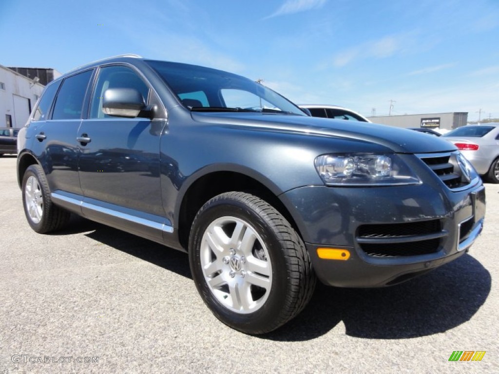 2007 Touareg V8 - Offroad Grey Metallic / Teak photo #6