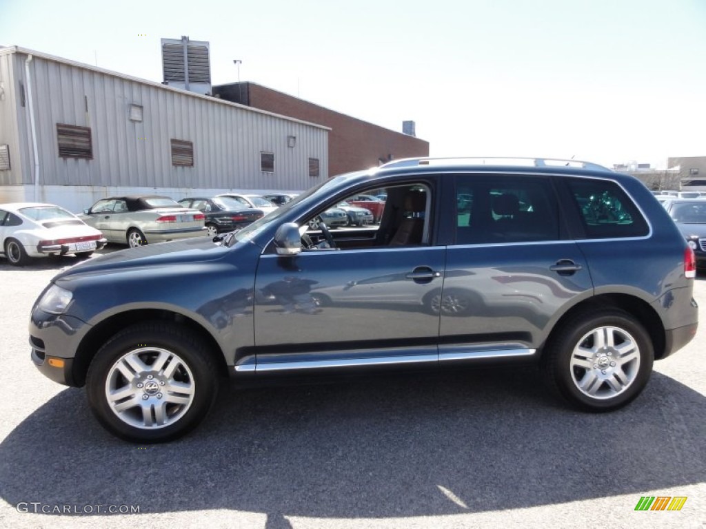 2007 Touareg V8 - Offroad Grey Metallic / Teak photo #12