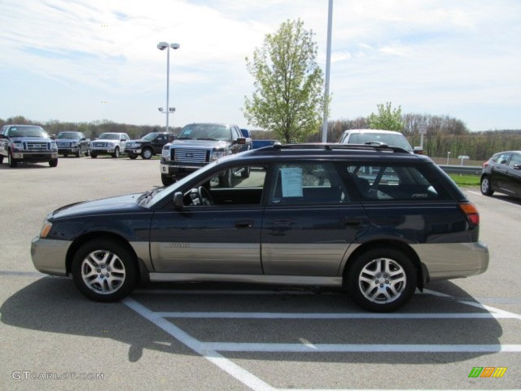 2003 Outback Wagon - Mystic Blue Pearl / Gray photo #7