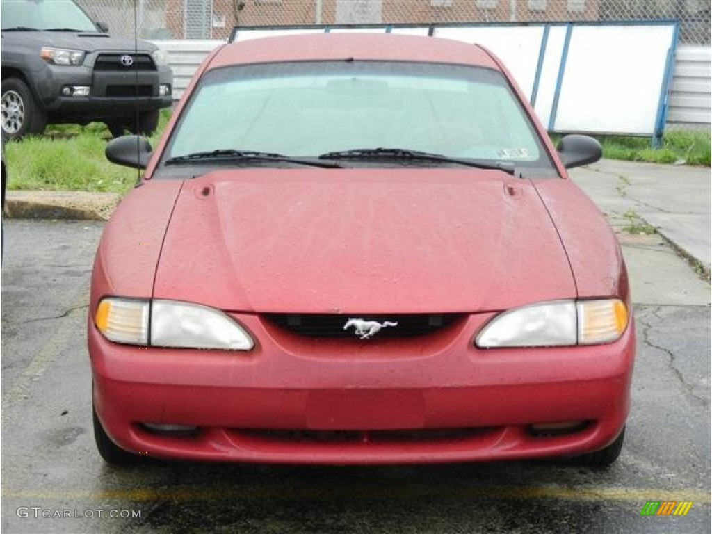 1998 Mustang GT Coupe - Laser Red / Saddle photo #1
