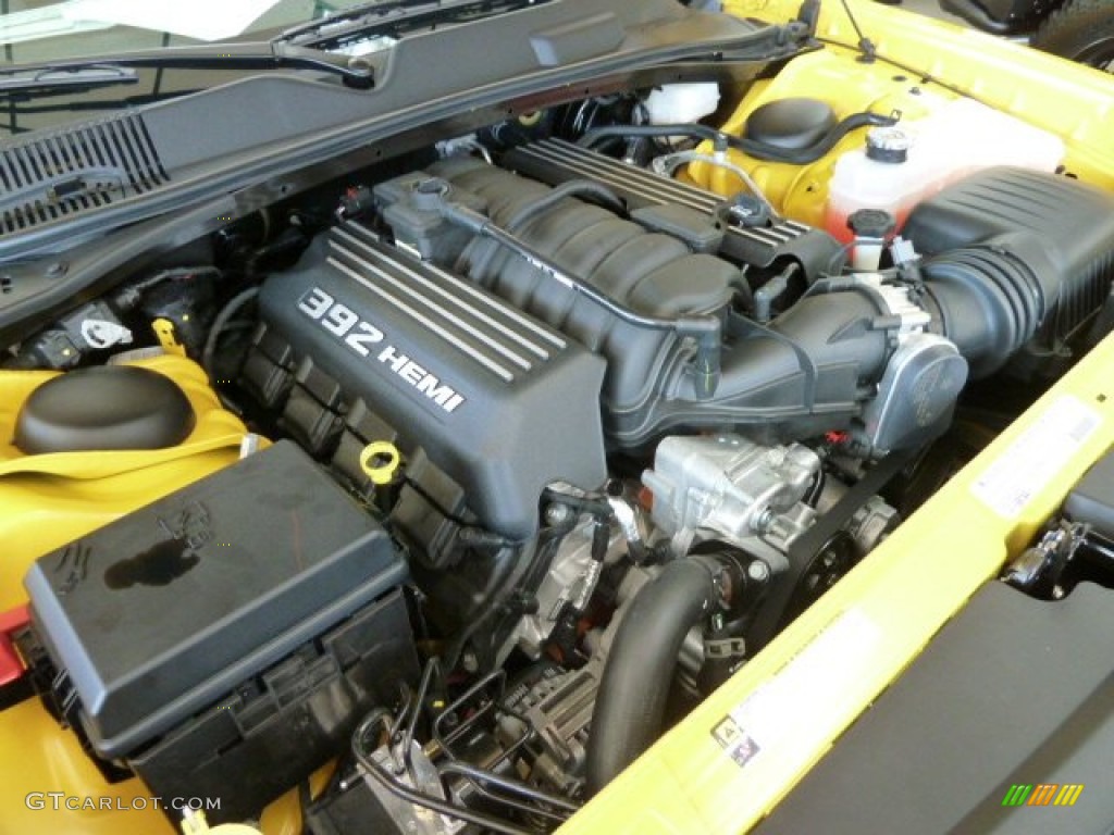 2012 Dodge Challenger SRT8 Yellow Jacket 6.4 Liter SRT HEMI OHV 16-Valve MDS V8 Engine Photo #63288743