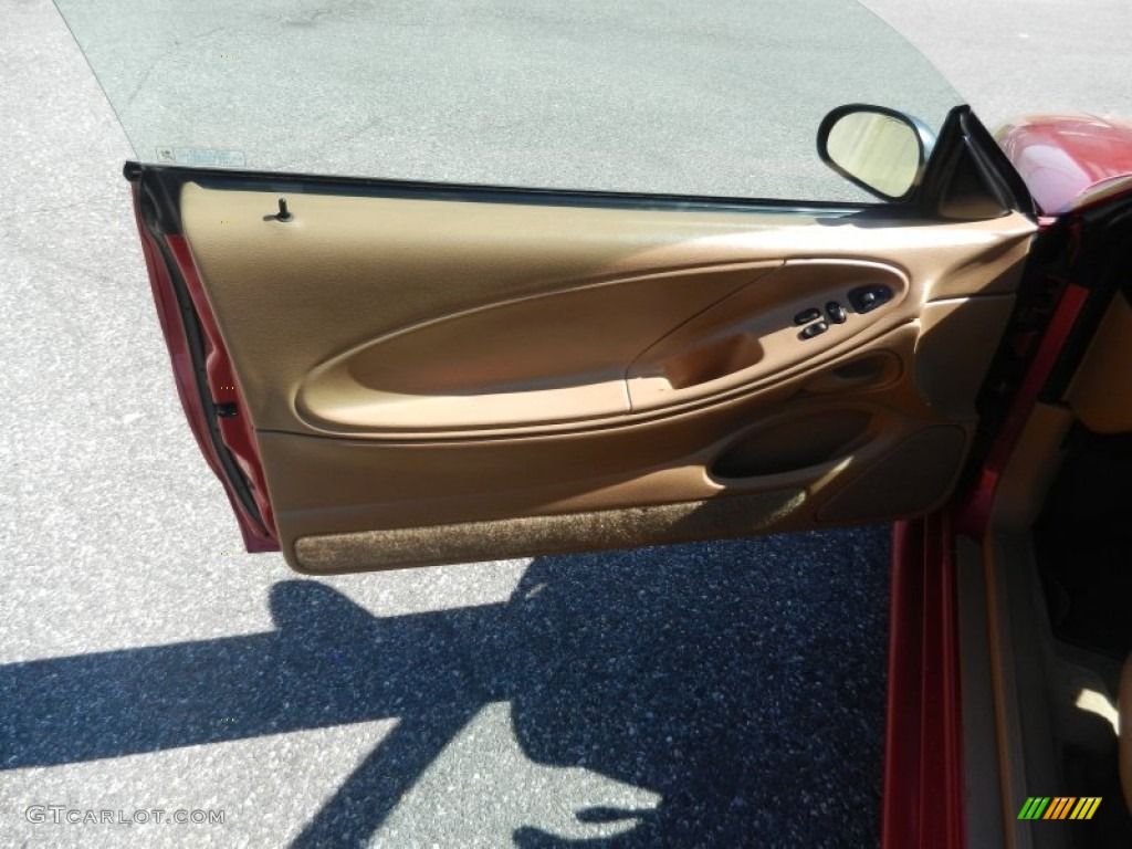1998 Mustang GT Coupe - Laser Red / Saddle photo #6
