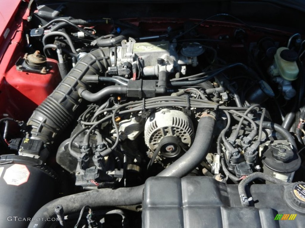 1998 Mustang GT Coupe - Laser Red / Saddle photo #11