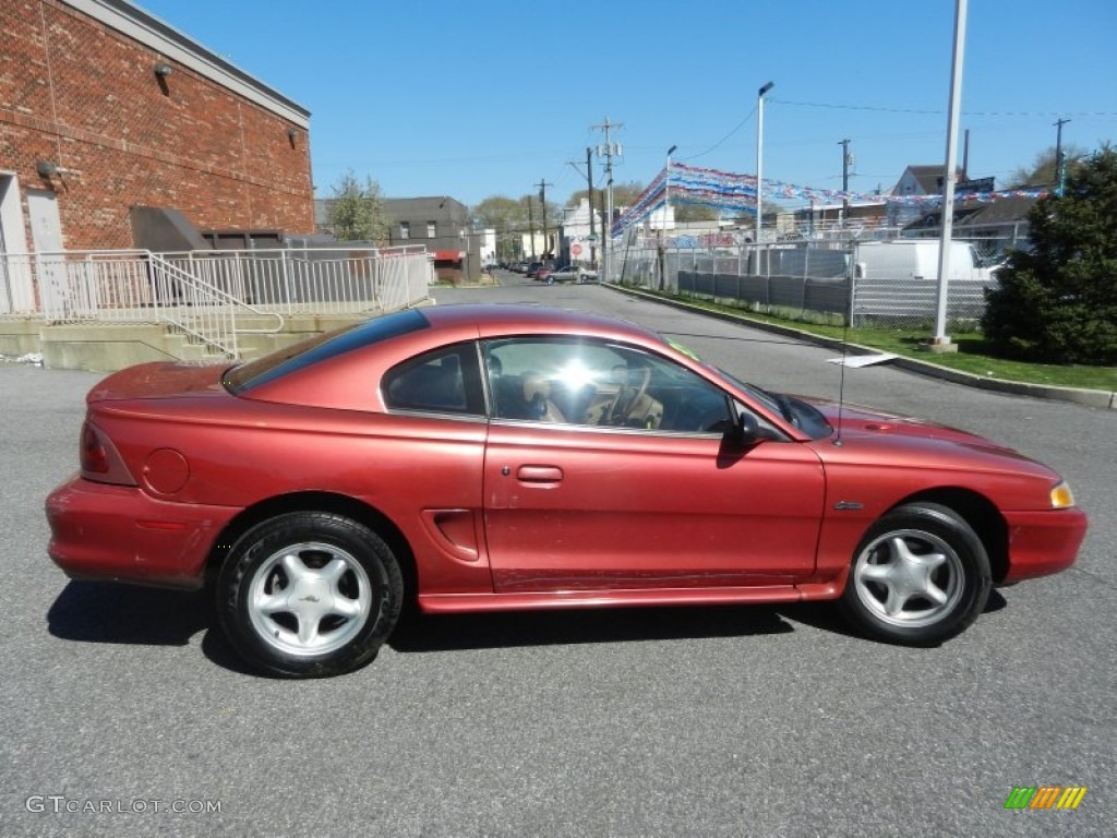 1998 Mustang GT Coupe - Laser Red / Saddle photo #16