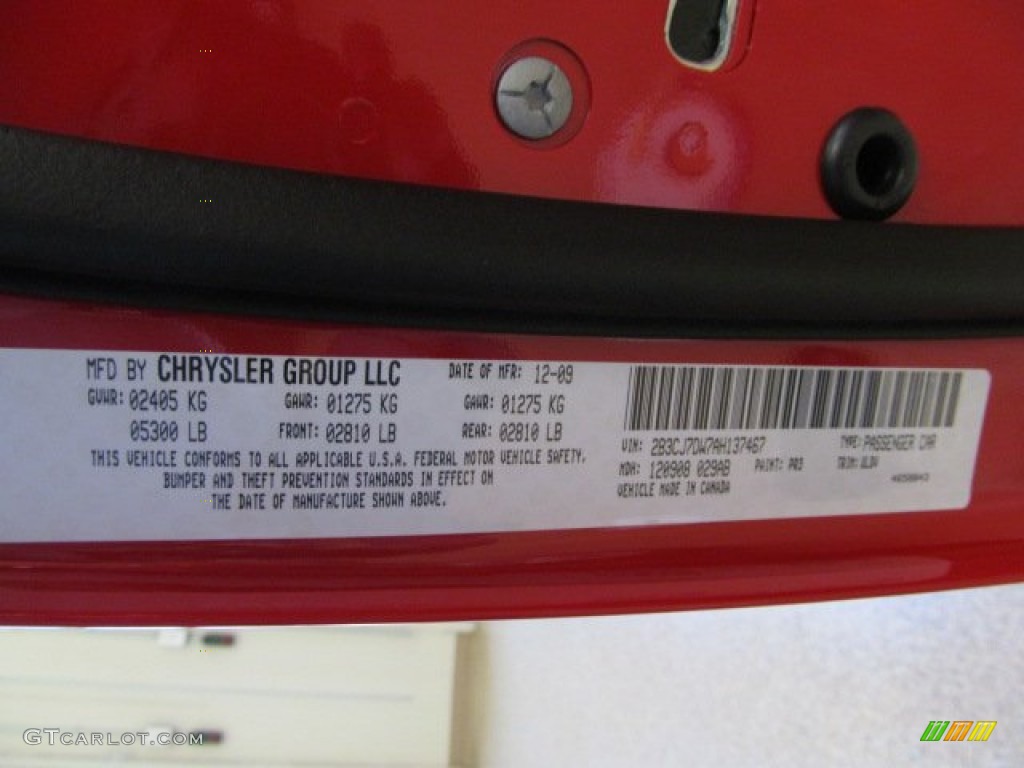 2010 Challenger Color Code PR3 for TorRed Photo #63289045