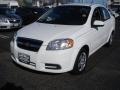 2010 Summit White Chevrolet Aveo LT Sedan  photo #1