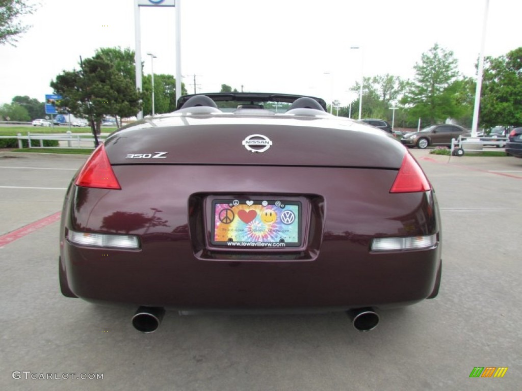 2006 350Z Touring Roadster - Interlagos Fire Metallic / Charcoal Leather photo #4