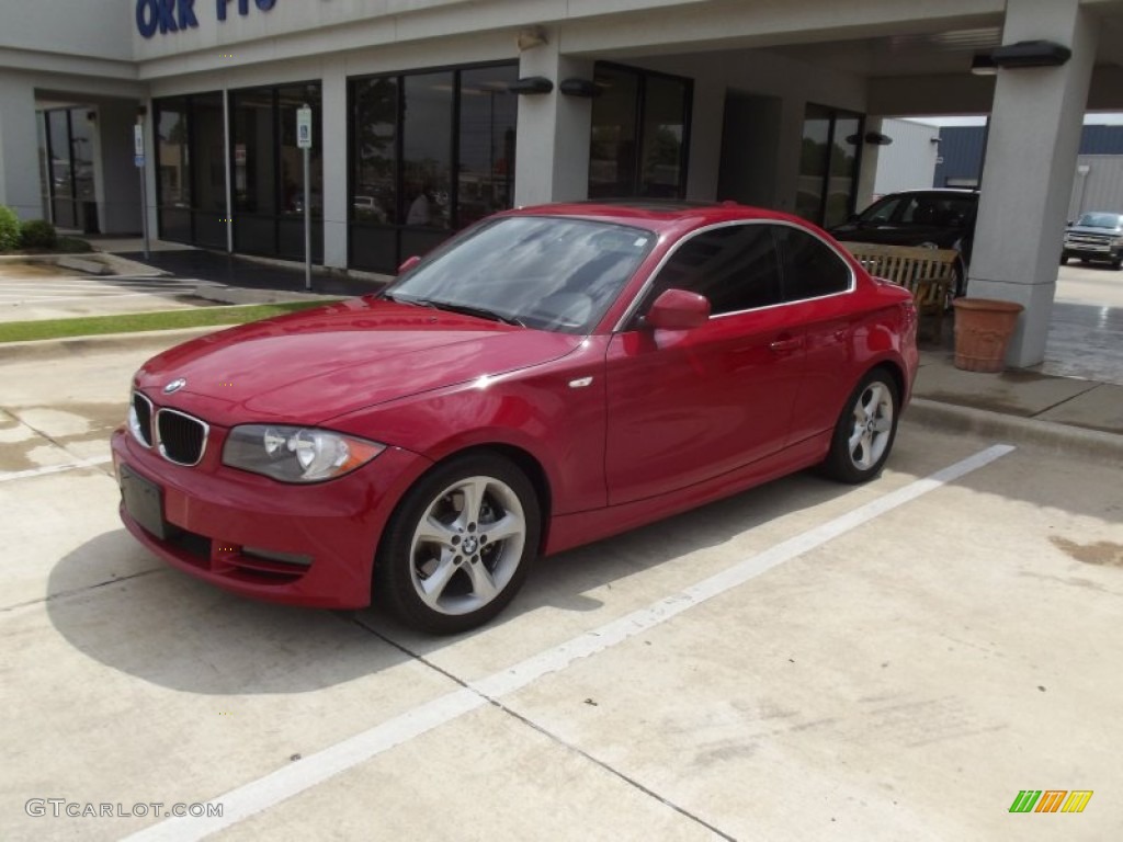 2011 1 Series 128i Coupe - Crimson Red / Black photo #1