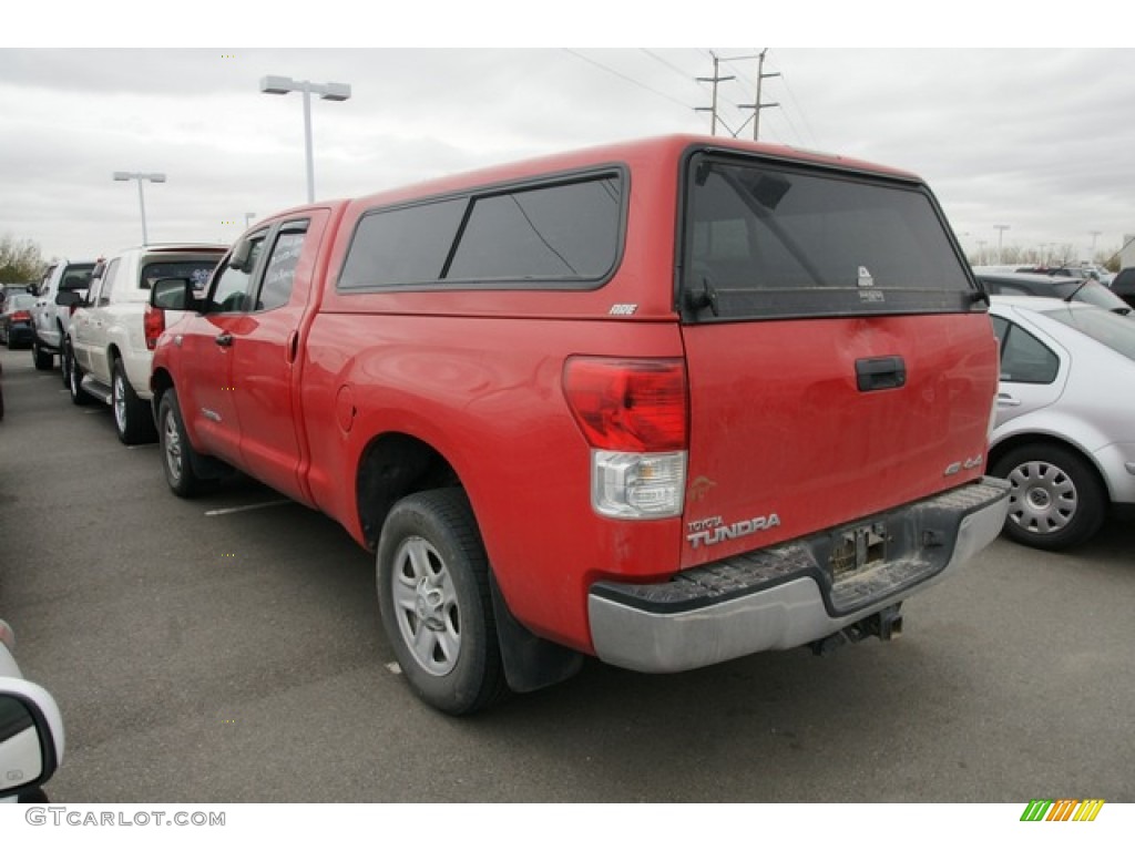 2010 Tundra Double Cab 4x4 - Radiant Red / Graphite Gray photo #3
