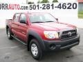 2011 Barcelona Red Metallic Toyota Tacoma V6 Double Cab 4x4  photo #1