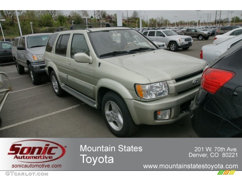 2001 QX4 4x4 - Tuscan Beige Metallic / Stone Beige photo #1