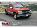Victory Red 2001 Chevrolet Silverado 1500 LS Extended Cab 4x4