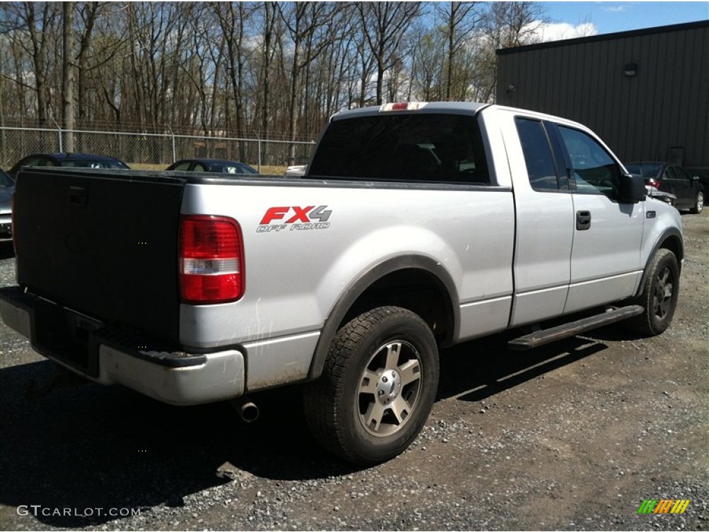 2004 F150 FX4 SuperCab 4x4 - Silver Metallic / Black/Medium Flint photo #10