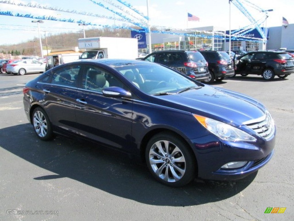 2012 Sonata Limited 2.0T - Indigo Night Blue / Gray photo #1