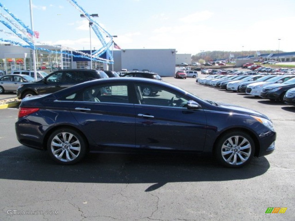2012 Sonata Limited 2.0T - Indigo Night Blue / Gray photo #2
