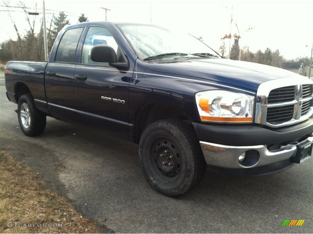 2006 Ram 1500 SLT TRX Quad Cab 4x4 - Patriot Blue Pearl / Medium Slate Gray photo #4