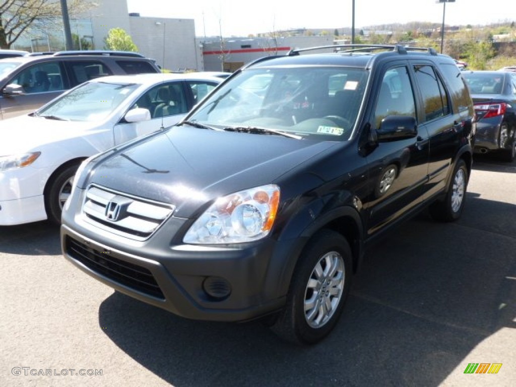 2005 CR-V EX 4WD - Nighthawk Black Pearl / Black photo #3