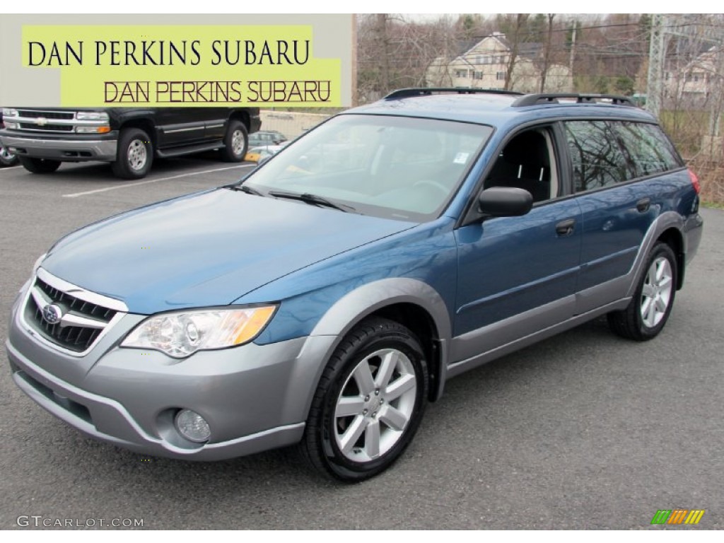 2009 Outback 2.5i Special Edition Wagon - Newport Blue Pearl / Off Black photo #1