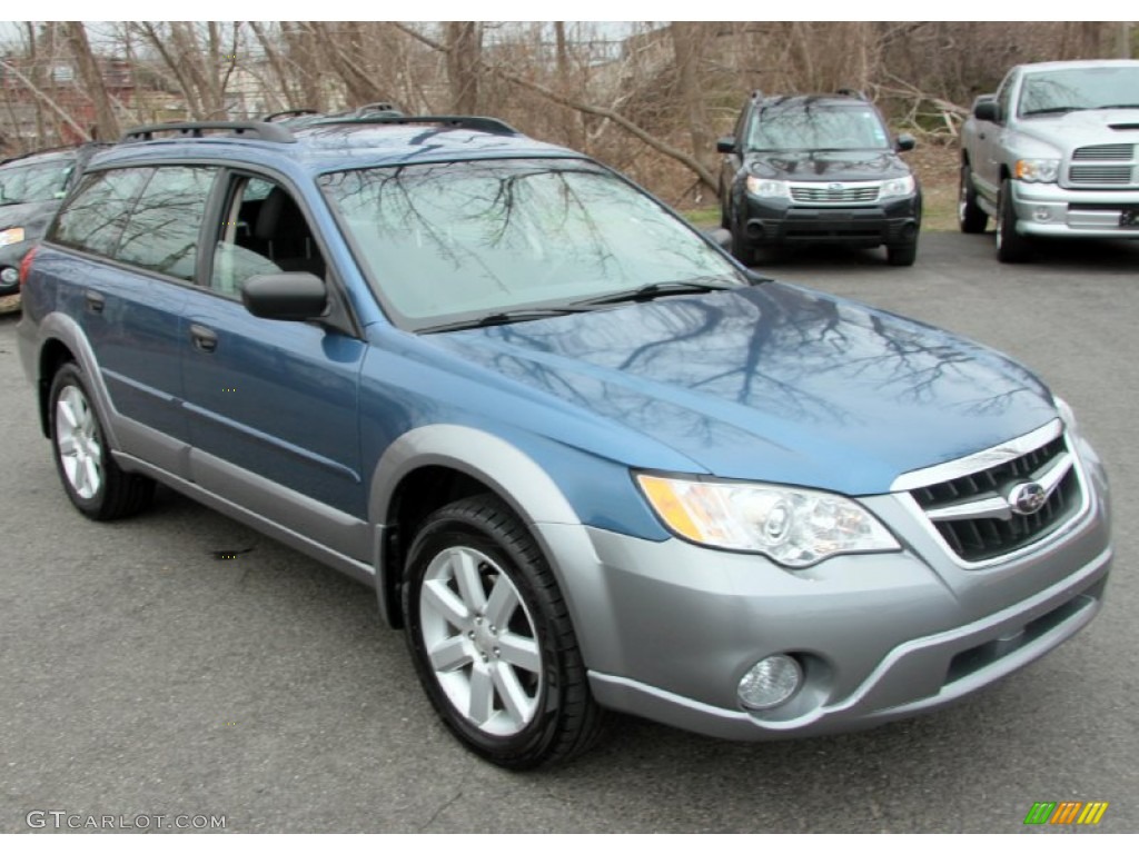 2009 Outback 2.5i Special Edition Wagon - Newport Blue Pearl / Off Black photo #3