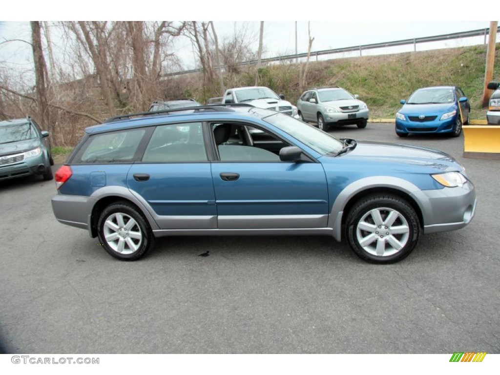 2009 Outback 2.5i Special Edition Wagon - Newport Blue Pearl / Off Black photo #4