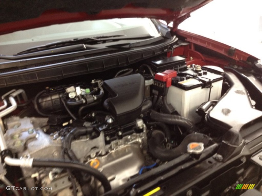 2011 Rogue SV AWD - Cayenne Red / Black photo #22