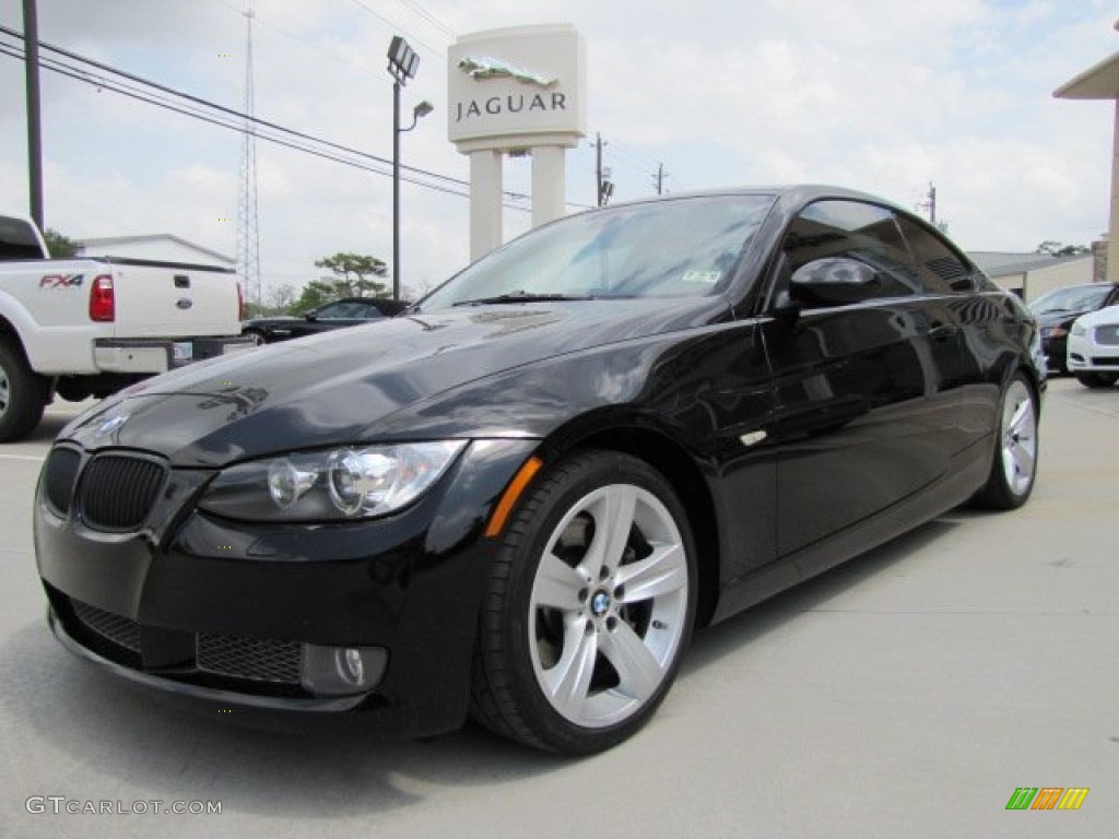 2008 3 Series 335i Coupe - Jet Black / Black photo #5