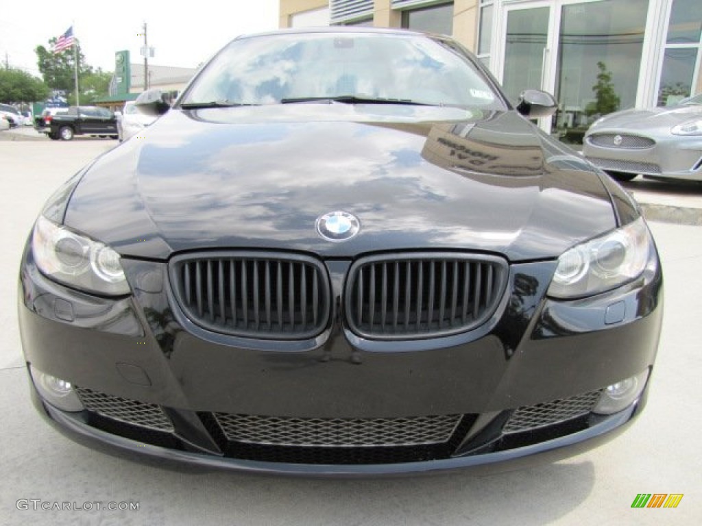 2008 3 Series 335i Coupe - Jet Black / Black photo #6