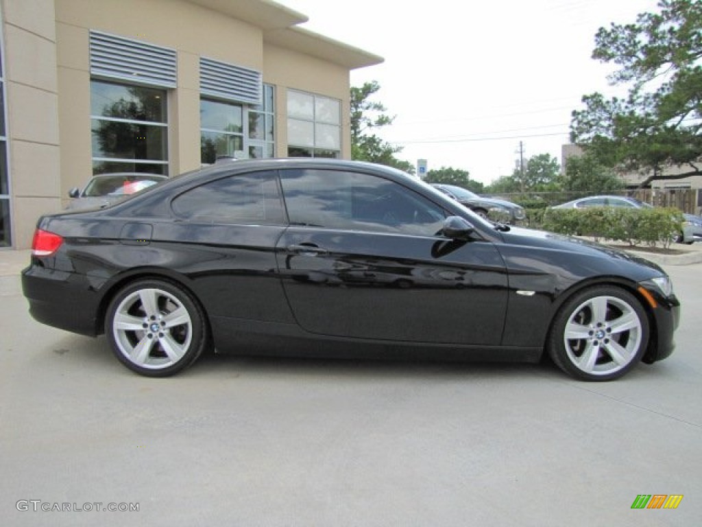 2008 3 Series 335i Coupe - Jet Black / Black photo #11