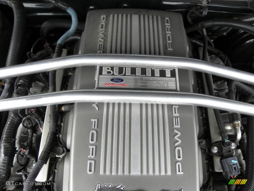 2009 Ford Mustang Bullitt Coupe 4.6 Liter SOHC 24-Valve VVT V8 Engine Photo #63302744