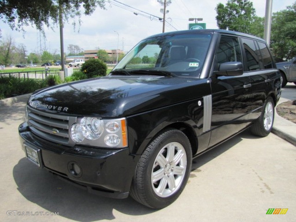 Java Black Pearlescent 2008 Land Rover Range Rover V8 HSE Exterior Photo #63302999