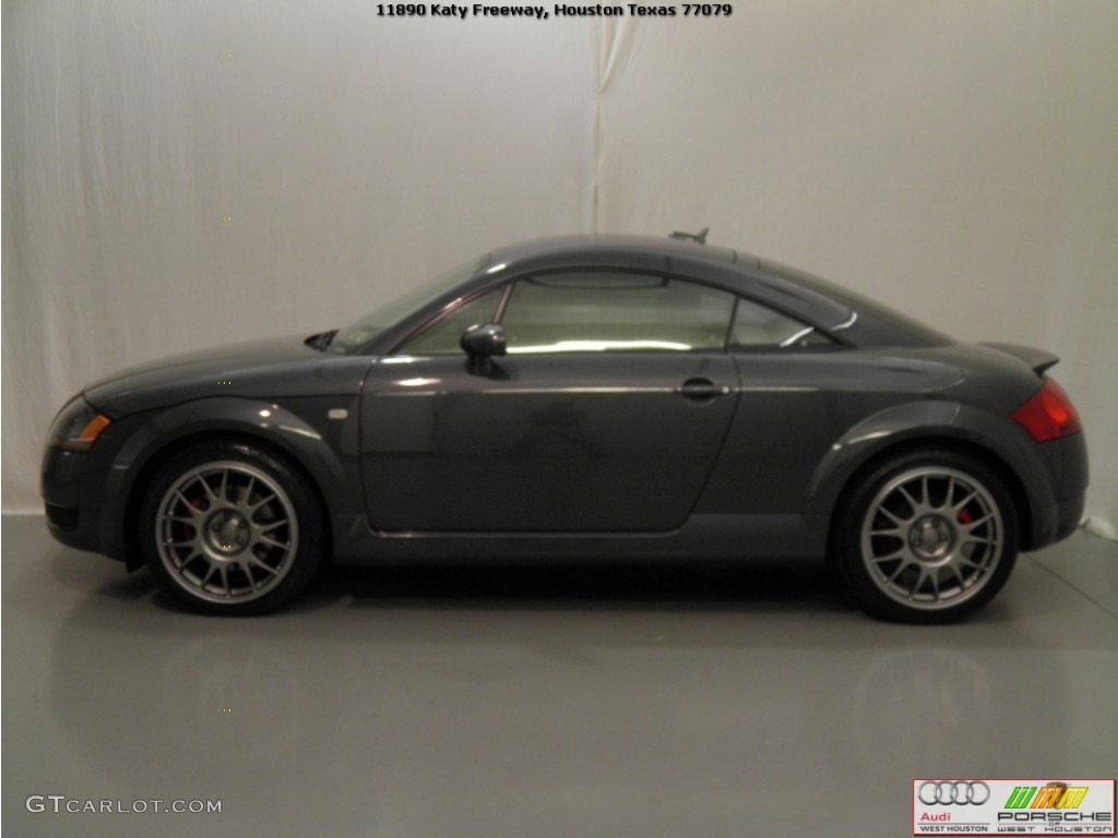 2006 TT 1.8T quattro Roadster - Dolomite Grey Pearl Effect / Amber Red photo #2
