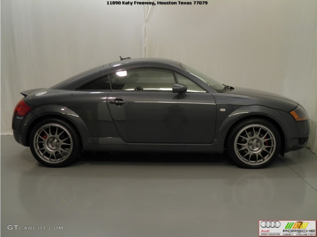 2006 TT 1.8T quattro Roadster - Dolomite Grey Pearl Effect / Amber Red photo #3