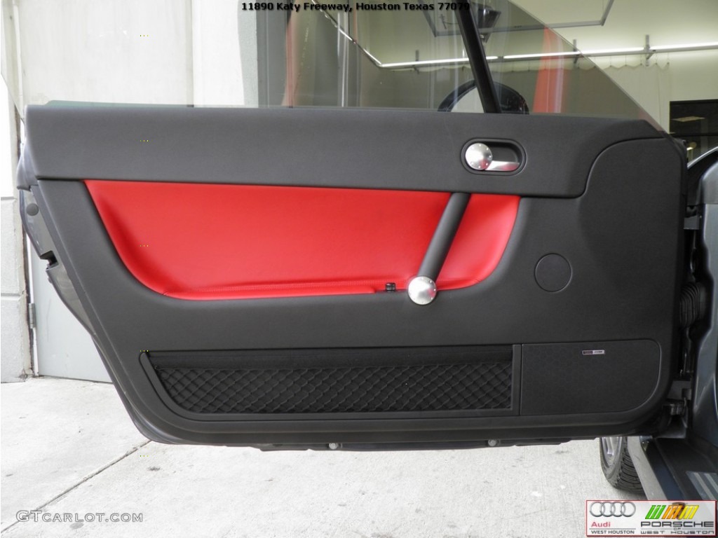 2006 TT 1.8T quattro Roadster - Dolomite Grey Pearl Effect / Amber Red photo #23