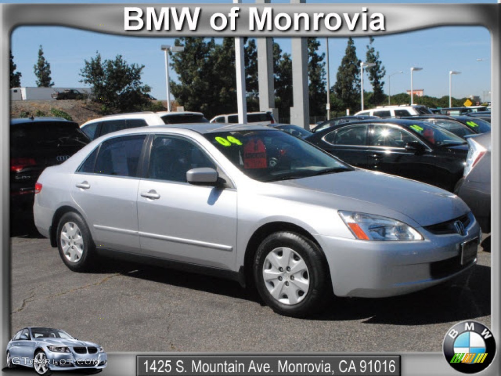 2004 Accord LX Sedan - Satin Silver Metallic / Black photo #1