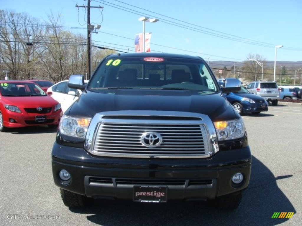 2010 Tundra Limited Double Cab 4x4 - Black / Red Rock photo #2